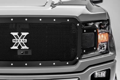T-REX Grilles - 2018-2020 F-150 X-Metal Grille, Black, 1 Pc, Replacement, Chrome Studs, Fits Vehicles with Camera - Part # 6715791 - Image 3