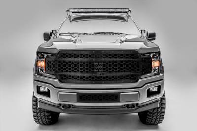 T-REX Grilles - 2018-2020 F-150 Stealth Laser X Grille, Black, 1 Pc, Replacement, Black Studs, Fits Vehicles with Camera - Part # 7715891-BR - Image 1