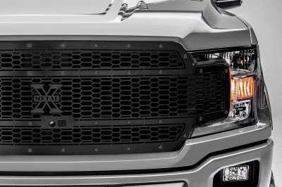 T-REX Grilles - 2018-2020 F-150 Stealth Laser X Grille, Black, 1 Pc, Replacement, Black Studs, Fits Vehicles with Camera - Part # 7715891-BR - Image 3