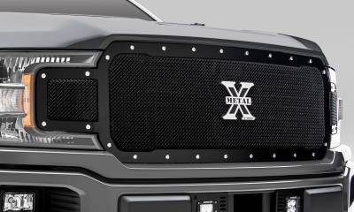 T-REX Grilles - 2018-2020 F-150 X-Metal Grille, Black, 1 Pc, Replacement, Chrome Studs, Does Not Fit Vehicles with Camera - Part # 6715711 - Image 3