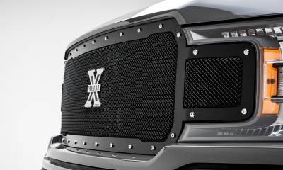 T-REX Grilles - 2018-2020 F-150 X-Metal Grille, Black, 1 Pc, Replacement, Chrome Studs, Does Not Fit Vehicles with Camera - Part # 6715711 - Image 7