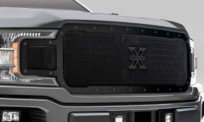 T-REX Grilles - 2018-2020 F-150 Stealth X-Metal Grille, Black, 1 Pc, Replacement, Black Studs, Does Not Fit Vehicles with Camera - Part # 6715711-BR - Image 3