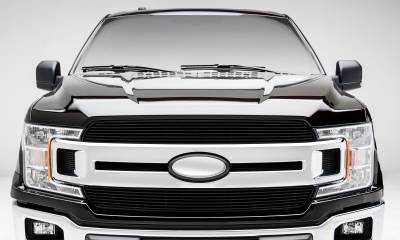 T-REX Grilles - 2018-2020 F-150 XLT, Lariat Billet Grille, Black, 2 Pc, Insert, Does Not Fit Vehicles with Camera - PN #20571B - Image 2