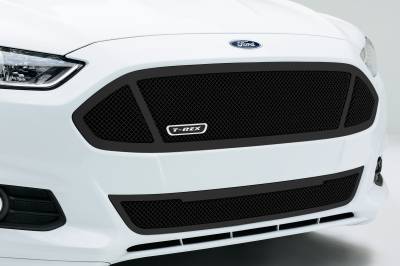 T-REX Grilles - 2013-2015 Ford Fusion Upper Class Series Mesh Grille, Black, 1 Pc, Replacement, 3 Window Design - Part # 51531 - Out of Stock -  Special Order - See # 51532 for fast shipping - Image 2