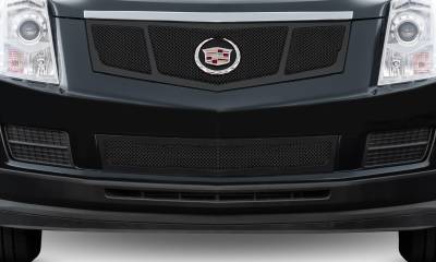 T-REX Grilles - 2010-2016 Cadillac SRX Upper Class Series Mesh Bumper Grille, Black, 1 Pc, Overlay, Full Opening - Part # 52186 - Image 1