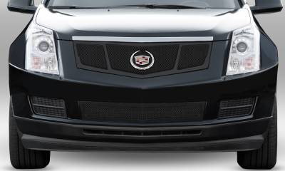 T-REX Grilles - 2010-2016 Cadillac SRX Upper Class Series Mesh Bumper Grille, Black, 1 Pc, Overlay, Full Opening - Part # 52186 - Image 2