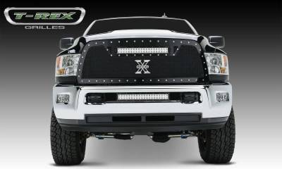 T-REX Grilles - 2013-2018 Ram 2500, 3500 Torch Grille, Black, 1 Pc, Replacement, Chrome Studs, Incl. (1) 20" LED - PN #6314521 - Image 2