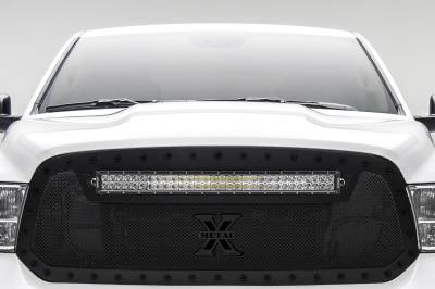 T-REX Grilles - 2013-2018 Ram 1500 Stealth Torch Grille, Black, 1 Pc, Replacement, Black Studs with (1) 30" LED - Part # 6314551-BR - Image 3