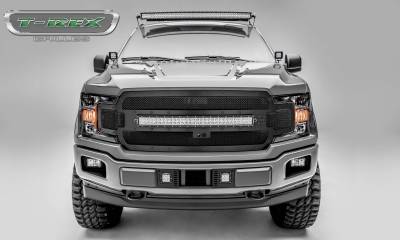 2018-2020 F-150 Stealth Torch Grille, Black, 1 Pc, Replacement, Black Studs with 30 Inch LED, Fits Vehicles with Camera - Part # 6315751-BR