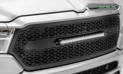 T-REX Grilles - 2019-2022 Ram 1500 Laramie, Lone Star, Big Horn, Tradesman ZROADZ Grille, Black, 1 Pc, Replacement, Incl. (1) 20 LED - Part # Z314651  -
Special Order - 4 weeks lead time - Image 6