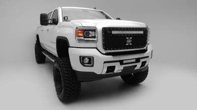 ZROADZ OFF ROAD PRODUCTS - 2015-2019 GMC Sierra 2500, 3500 Front Bumper Center LED Kit with (1) 12 Inch LED Straight Double Row Light Bar - Part # Z322111-KIT - Image 8