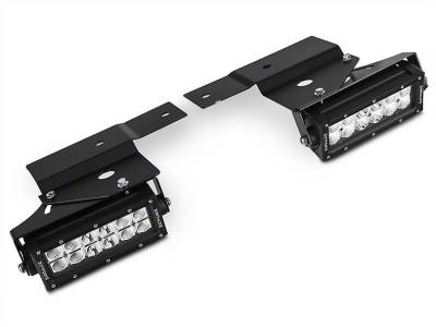 ZROADZ OFF ROAD PRODUCTS - 2010-2014 Ford F-150 Raptor Front Bumper OEM Fog LED Kit with (2) 6 Inch LED Straight Double Row Light Bars - PN #Z325651-KIT - Image 5