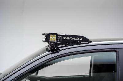 ZROADZ OFF ROAD PRODUCTS - Universal Front Roof LED Bracket to mount (2) 3 Inch LED Pod Lights - Part # Z330001 - Image 2