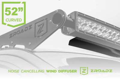 ZROADZ OFF ROAD PRODUCTS - Noise Cancelling Wind Diffuser for (1) 52 Inch Curved Double Row LED Light Bar - PN #Z330052C - Image 1