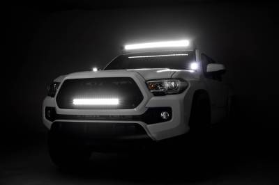 ZROADZ OFF ROAD PRODUCTS - 2005-2022 Toyota Tacoma Front Roof LED Kit with 40 Inch LED Curved Double Row Light Bar - Part # Z339401-KIT-C - Image 15