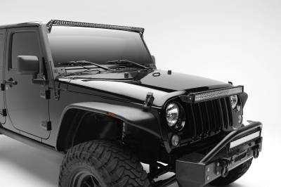 ZROADZ OFF ROAD PRODUCTS - 2007-2018 Jeep JK OEM Grille LED Kit with (1) 30 Inch LED Straight Double Row Light Bar - Part # Z344821-KIT - Image 3