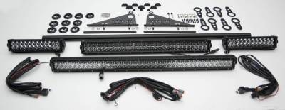 ZROADZ OFF ROAD PRODUCTS - Universal Modular Rack LED Kit with (1) 30 Inch (1) 20 Inch, (2) 12 Inch LED Straight Double Row Light Bars - Part # Z350040-KIT-D - Image 3