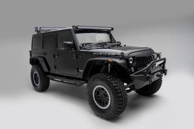 ZROADZ OFF ROAD PRODUCTS - Jeep JK, JL Modular Rack LED Kit with (1) 40 Inch (1) 20 Inch Straight Double Row Light Bars, (2) 3 Inch LED Pod Lights - Part # Z350050-JK-KIT-B - Image 12