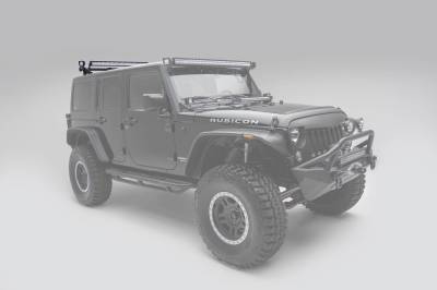 ZROADZ OFF ROAD PRODUCTS - Jeep JK, JL Modular Rack LED Kit with (1) 40 Inch (1) 20 Inch Straight Double Row Light Bars, (2) 3 Inch LED Pod Lights - Part # Z350050-JK-KIT-B - Image 13