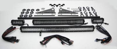 ZROADZ OFF ROAD PRODUCTS - Modular Rack LED Kit with (1) 40 Inch (1) 20 Inch, (2) 6 Inch LED Straight Double Row Light Bars - Part # Z350050-KIT-B - Image 3