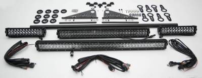 ZROADZ OFF ROAD PRODUCTS - Modular Rack LED Kit with (1) 40 Inch (1) 30 Inch, (2) 12 Inch LED Straight Double Row Light Bars - Part # Z350050-KIT-D - Image 3