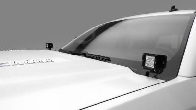 ZROADZ OFF ROAD PRODUCTS - 2015-2019 Silverado HD Hood Hinge LED Kit with (2) 3 Inch LED Pod Lights - Part # Z361221-KIT2 - Image 2