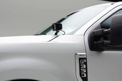 ZROADZ OFF ROAD PRODUCTS - 2017-2022 Ford Super Duty Hood Hinge LED Bracket to mount (2) 3 Inch LED Pod Lights - PN #Z365471 - Image 7