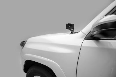 ZROADZ OFF ROAD PRODUCTS - 2014-2020 Toyota 4Runner Hood Hinge LED Bracket to mount (2) 3 Inch LED Pod Lights - Part # Z369491 - Image 5