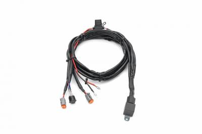 Universal 9 Ft DT Wiring Harness to connect 2 Light Bars, 200 Watt or below- PN #Z390020D-A