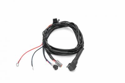 Universal 9 FT DTC Wiring Harness to connect 1 LED Light Bar, 200 Watt or above - PN #Z390020S-B