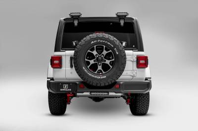 ZROADZ OFF ROAD PRODUCTS - 2019-2022 Jeep JL Rear Tire Carrier LED Bracket to mount (2) 3 Inch LED Pod Lights - Part # Z394951 - Image 2