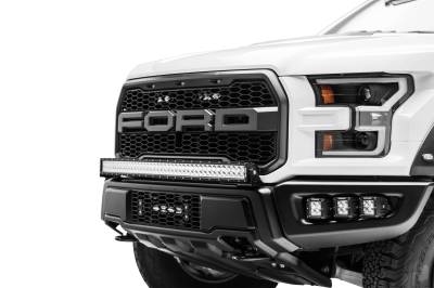 ZROADZ OFF ROAD PRODUCTS - 2017-2020 Ford F-150 Raptor OEM Bumper Grille LED Kit with 10 Inch LED Single Row Slim Light Bar - Part # Z415661-KIT - Image 2