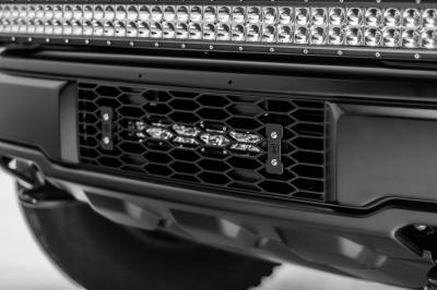 ZROADZ OFF ROAD PRODUCTS - 2017-2020 Ford F-150 Raptor OEM Bumper Grille LED Kit with 10 Inch LED Single Row Slim Light Bar - Part # Z415661-KIT - Image 5