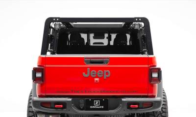 ZROADZ OFF ROAD PRODUCTS - 2019-2022 Jeep Gladiator Access Overland Rack With Two Lifting Side Gates, For use on Factory Trail Rail Cargo Systems - Part # Z834111 - Image 4