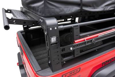 ZROADZ OFF ROAD PRODUCTS - 2019-2022 Jeep Gladiator Access Overland Rack With Three Lifting Side Gates, For use on Factory Trail Rail Cargo Systems - Part # Z834211 - Image 16