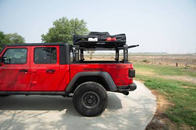ZROADZ OFF ROAD PRODUCTS - 2019-2022 Jeep Gladiator Access Overland Rack With Three Lifting Side Gates, For use on Factory Trail Rail Cargo Systems - Part # Z834211 - Image 21
