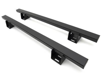 ZROADZ OFF ROAD PRODUCTS - 2016-2022 Toyota Tacoma Access Overland Rack Crossbars, Black, Mild Steel, Bolt-On, 2 Pc Set with Hardware - Part # Z839011 - Image 1