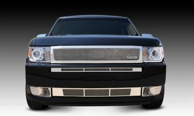 T-REX Grilles - 2009-2012 Ford Flex Upper Class Series Mesh Grille, Polished, 1 Pc, Replacement - Part # 54523 - Image 1