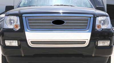2006-2010 Explorer XLT, Limited Upper Class Series Mesh Grille, Polished, 1 Pc, Overlay - Part # 54659