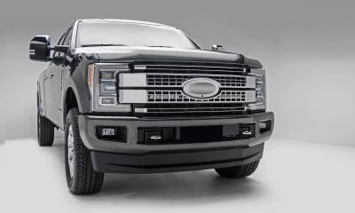 ZROADZ OFF ROAD PRODUCTS - 2017-2019 Ford Super Duty Platinum OEM Grille LED Kit with (2) 10 Inch LED Single Row Slim Light Bars - Part # Z415671-KIT - Image 4