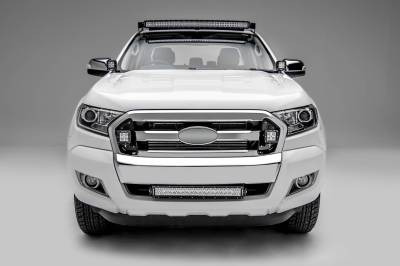 ZROADZ OFF ROAD PRODUCTS - 2015-2018 Ford Ranger T6 OEM Grille LED Kit with (2) 3 Inch LED Pod Lights - Part # Z465761-KIT - Image 2