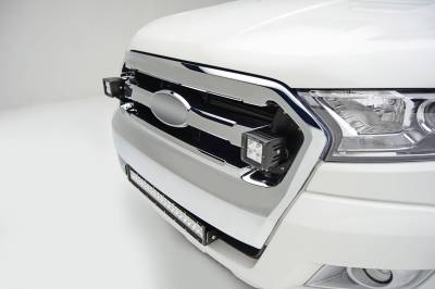 ZROADZ OFF ROAD PRODUCTS - 2015-2018 Ford Ranger T6 OEM Grille LED Kit with (2) 3 Inch LED Pod Lights - PN #Z465761-KIT - Image 1
