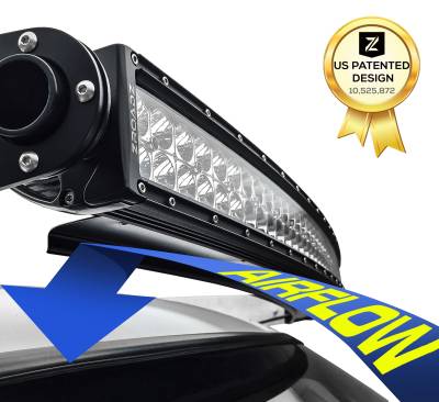 ZROADZ OFF ROAD PRODUCTS - Noise Cancelling Wind Diffuser for (1) 40 Inch Curved LED Light Bar - PN #Z330040C - Image 6