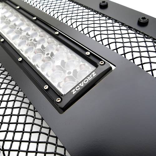 T-REX Grilles - 2018-2021 Tundra Stealth Torch Grille, Black, 1 Pc, Replacement, Black Studs with (2) 12" LEDs, Does Not Fit Vehicles with Camera - Part # 6319661-BR - Image 6