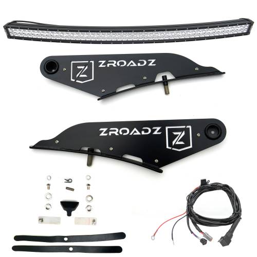 ZROADZ OFF ROAD PRODUCTS - 2019-2022 Ram 1500 Front Roof LED Kit with (1) 50 Inch LED Curved Double Row Light Bar - Part # Z334721-KIT-C - Image 3