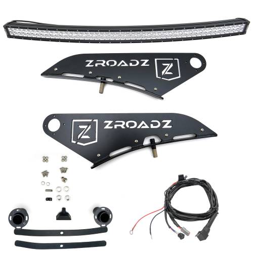 ZROADZ OFF ROAD PRODUCTS - Ram Front Roof LED Kit with (1) 50 Inch LED Curved Double Row Light Bar - PN #Z334521-KIT-C - Image 5