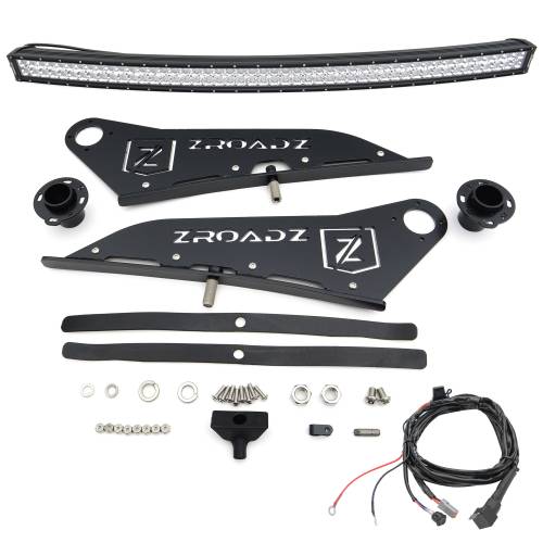 ZROADZ OFF ROAD PRODUCTS - 2007-2021 Toyota Tundra Front Roof LED Kit with 50 Inch LED Curved Double Row Light Bar - PN #Z339641-KIT-C - Image 9