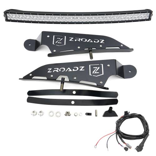 ZROADZ OFF ROAD PRODUCTS - 2015-2018 Ford Ranger T6 Front Roof LED Kit with (1) 40 Inch LED Curved Double Row Light Bar - Part # Z335761-KIT-C - Image 6