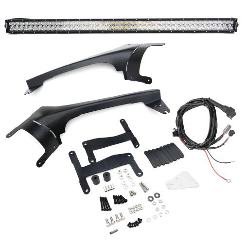 ZROADZ OFF ROAD PRODUCTS - Jeep JL, Gladiator Front Roof LED Kit with 50 Inch LED Straight Double Row Light Bar - PN #Z374831-KIT - Image 7
