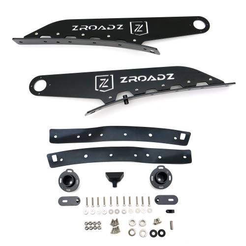 ZROADZ OFF ROAD PRODUCTS - 2017-2022 Ford Super Duty Front Roof LED Bracket to mount (1) 52 Inch Curved LED Light Bar - Part # Z335471 - Image 12